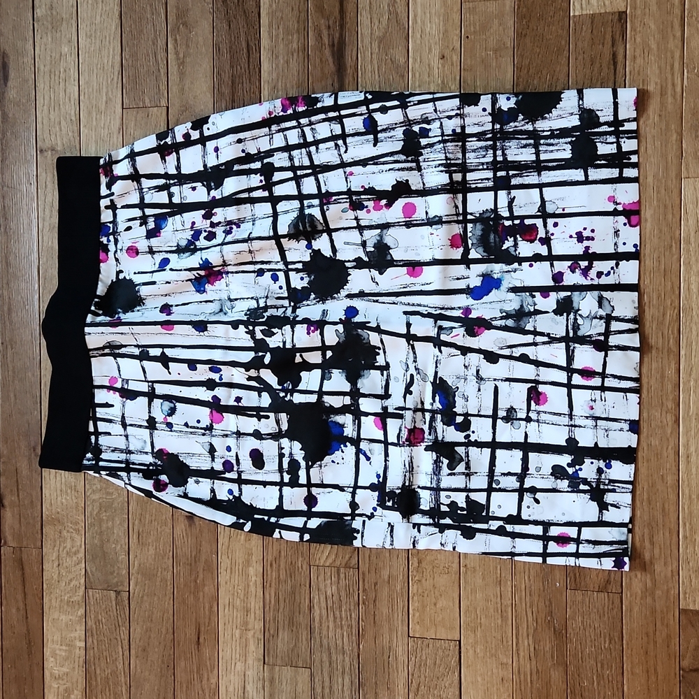 Milly abstract / water color pencil skirt